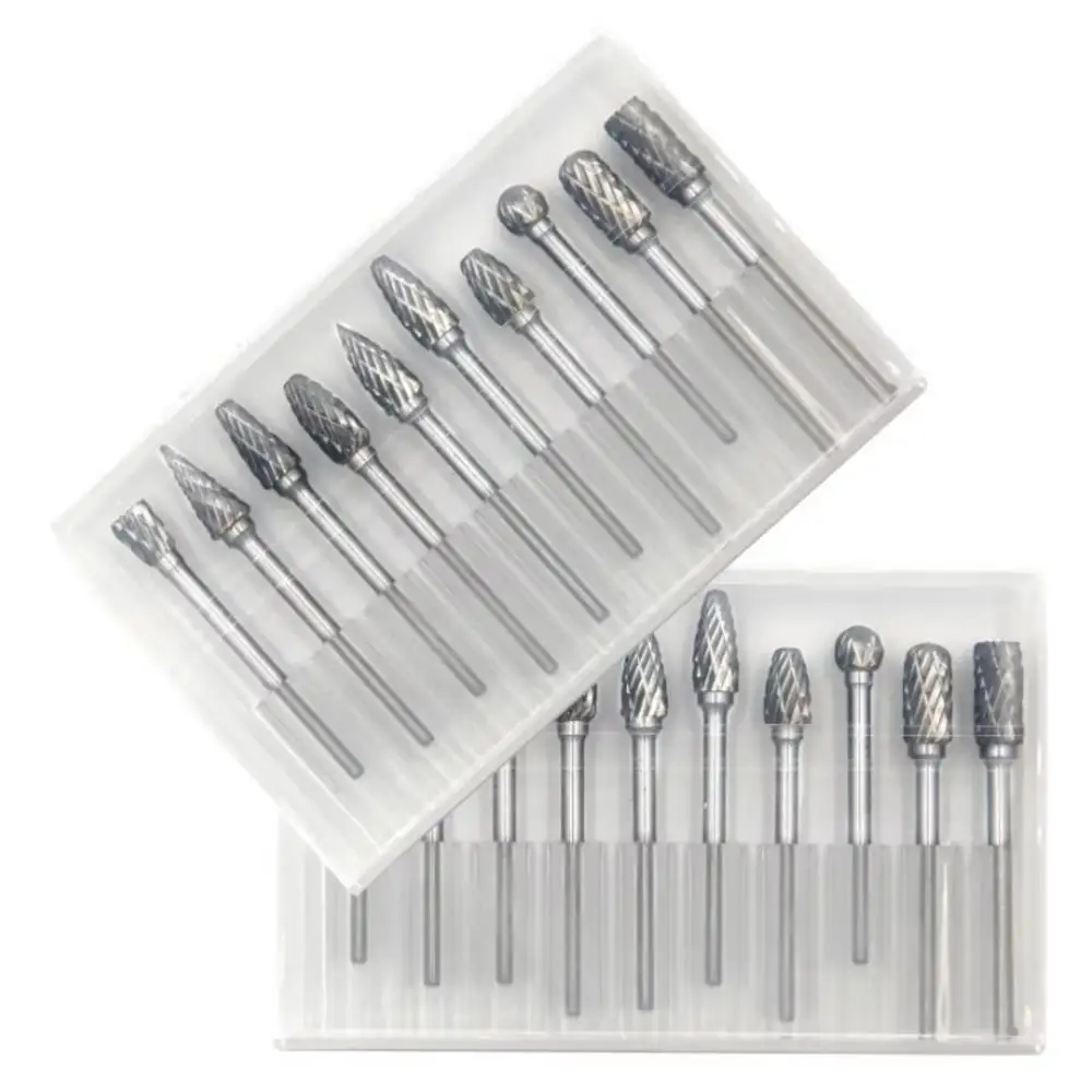 Carbide End Mill - 10PCS Carbide Rotary Burr Set 3mm