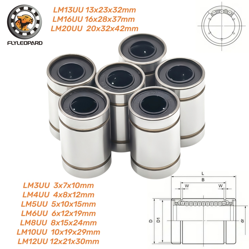 1pcs LM3UU LM4UU LM6UU LM8UU L - đánh giá và giá Lm8Uu Bearing