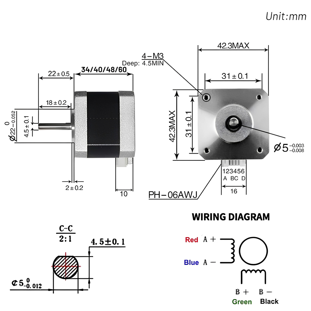 Nema 17 42mm Stepper Motor Ope - đánh giá và giá Stepper Motor Nema17