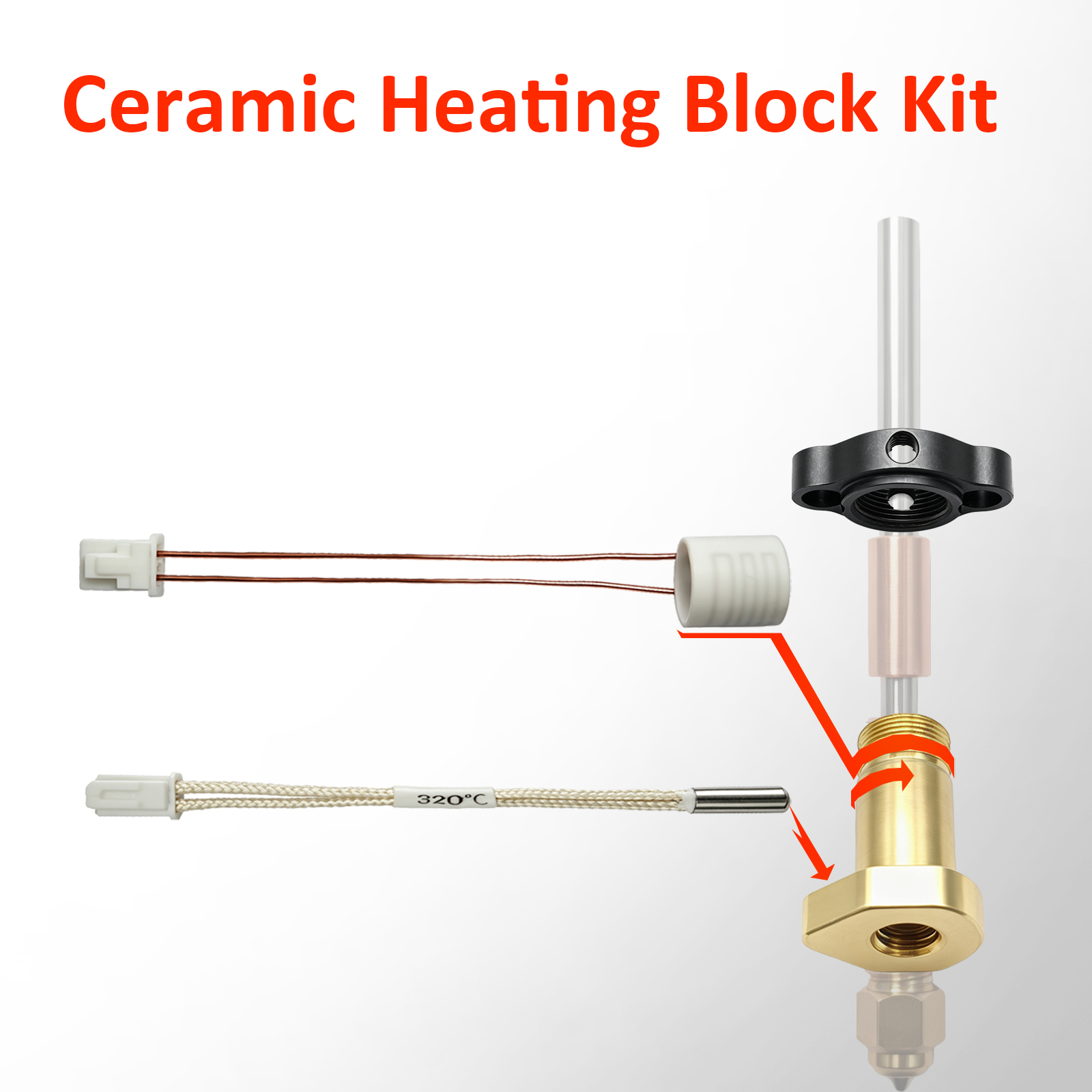 Upgraded 24V 60W Ceramic Heate - đánh giá và giá Aluminium Profile 2020