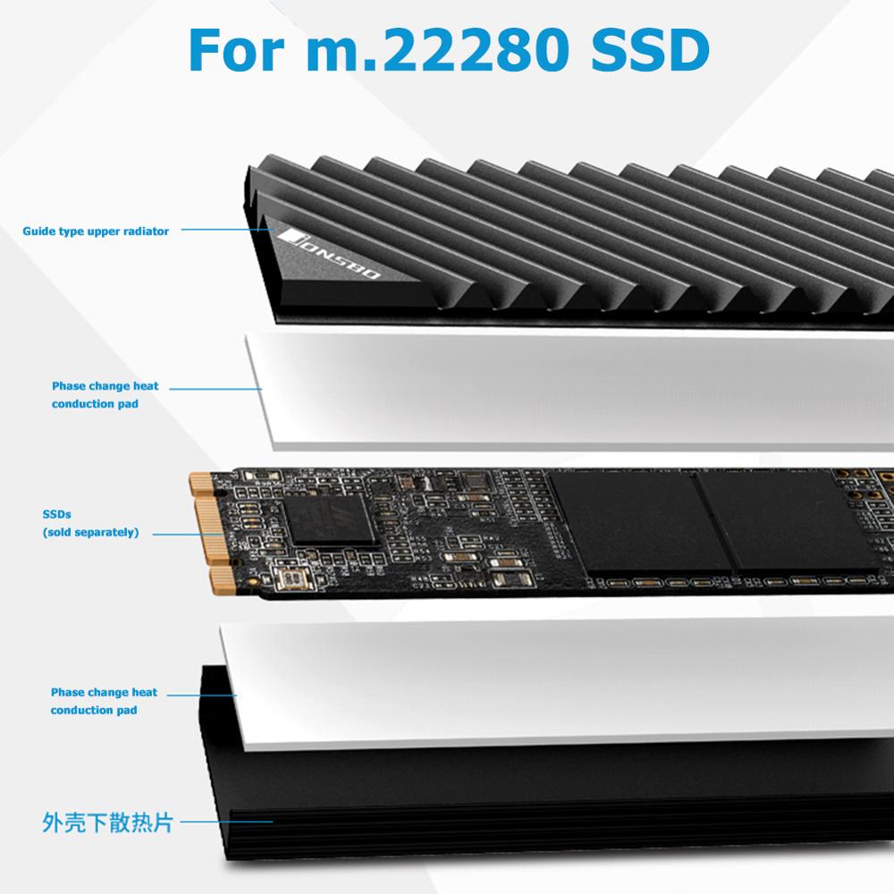Jonsbo M2 2280 SSD Aluminum He - đánh giá và giá Aluminium Extrusion