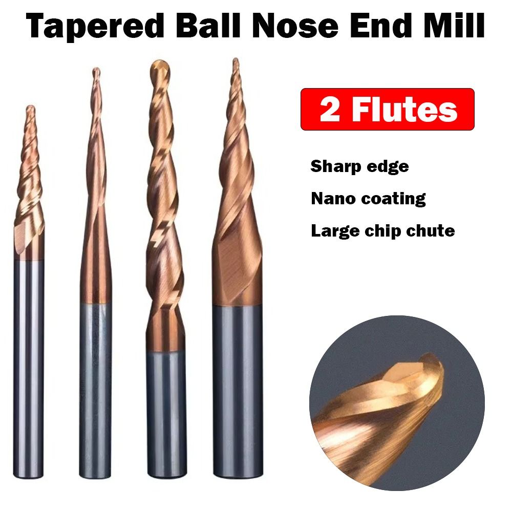 HRC55 Solid Carbide Ball Nose  - đánh giá và giá End Mill Set