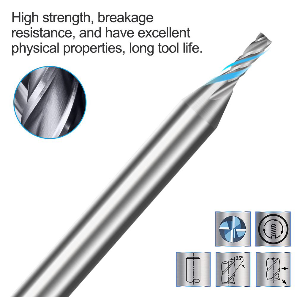 1 Máy Tính Đường Kính 2Mm 4 Sá - đánh giá và giá End Mill Set