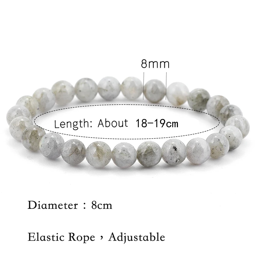 8mm Gray Labradorite Bead Brac - đánh giá và giá Coupling 8Mm