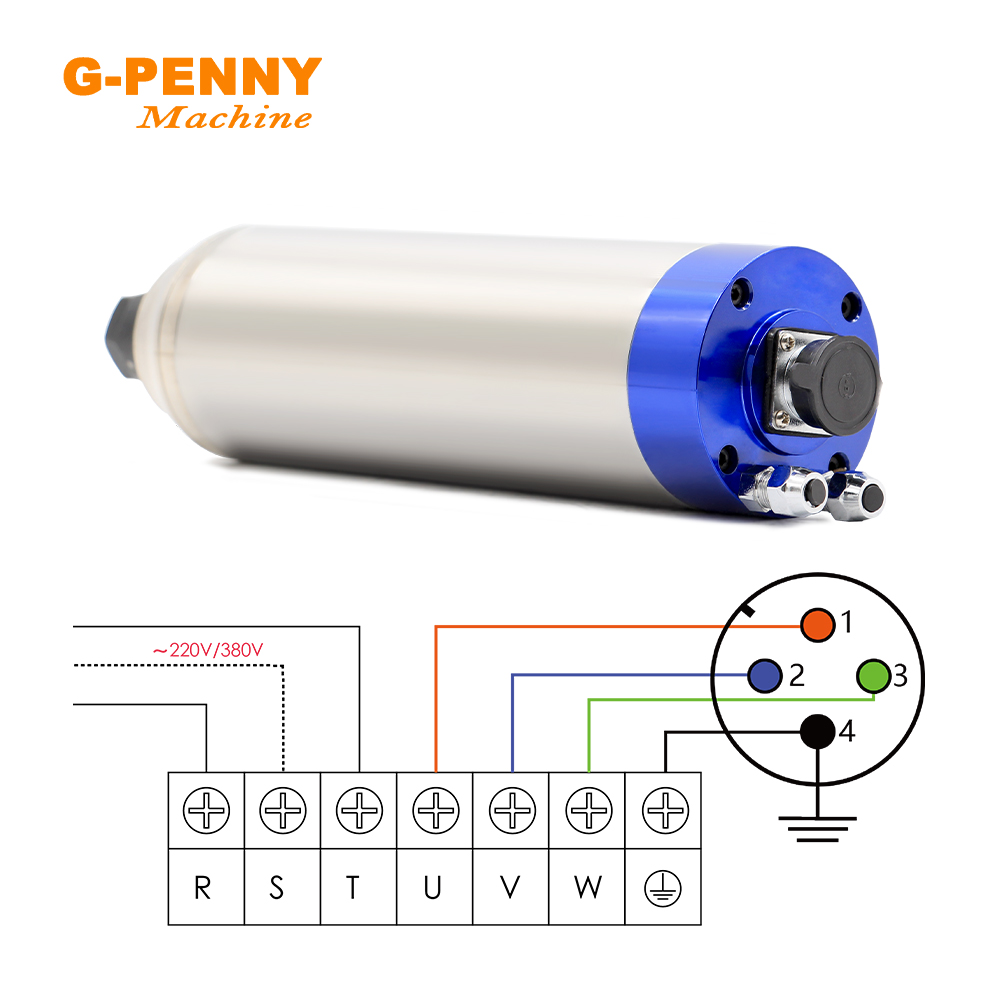 220V 380V 2.2KW CNC Nước Làm M - đánh giá và giá Water Cooled Spindle