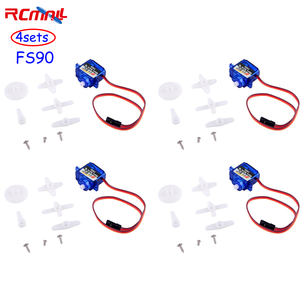 4 Sets Feetech FS90 9g Micro S - đánh giá và giá Servo 9G