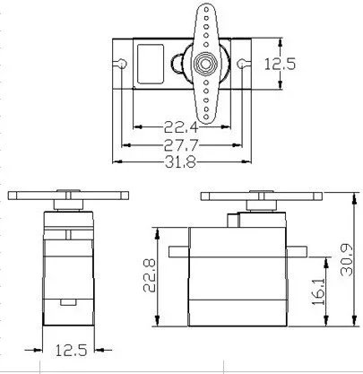 Feetech FT90MR 2kg Micro Helic - đánh giá và giá Servo 9G