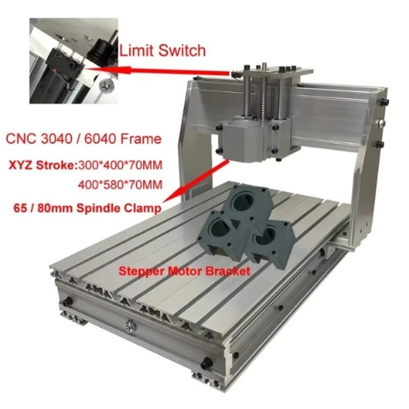 Aluminum CNC 3040 6040 Frame K - đánh giá và giá Ball Screw