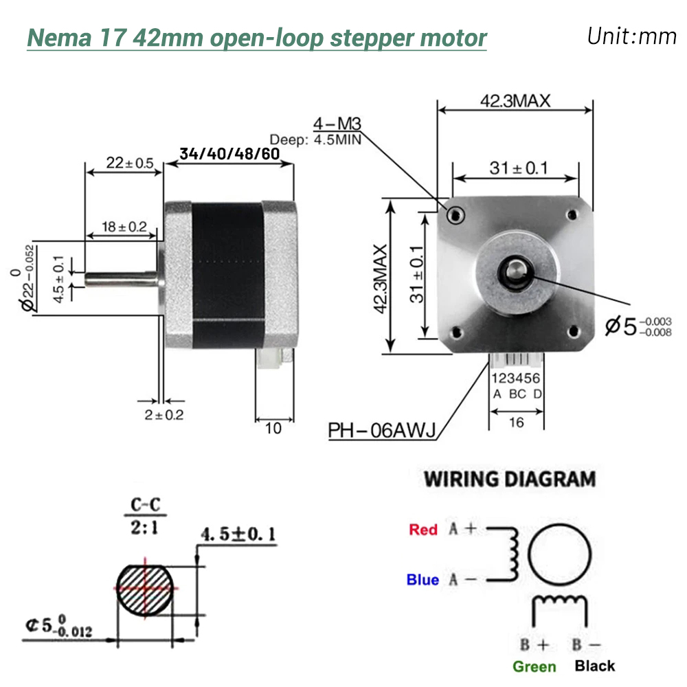 Nema17 Stepper Motor 42 Motor  - đánh giá và giá Stepper Motor Nema17