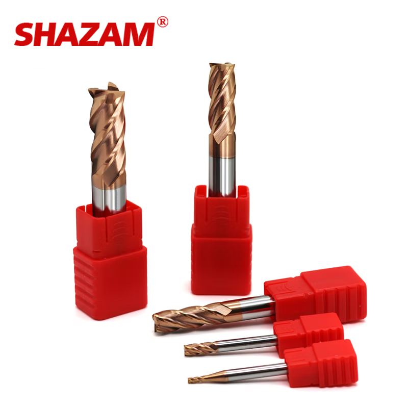 SHAZAM HRC55 4-Flute Flat End  - đánh giá và giá End Mill Set