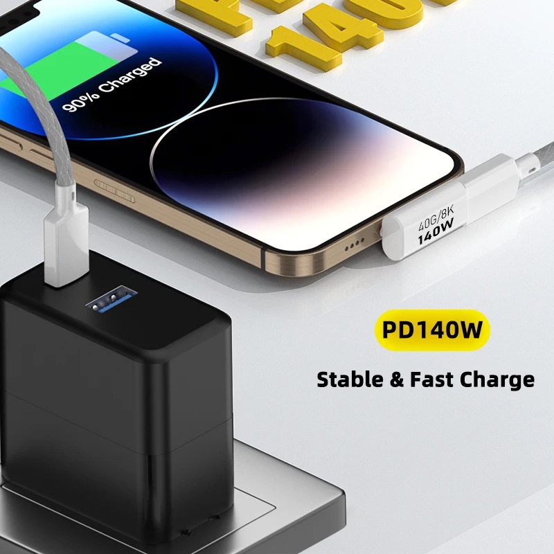 PD140W USB3.1 Type C to USB C  - đánh giá và giá Coupling 8Mm