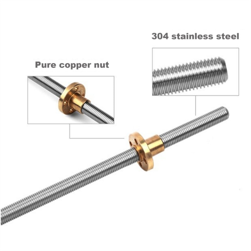 2PCS T8 Lead Screw Tr8 Lead 2m - đánh giá và giá Lead Screw 8Mm