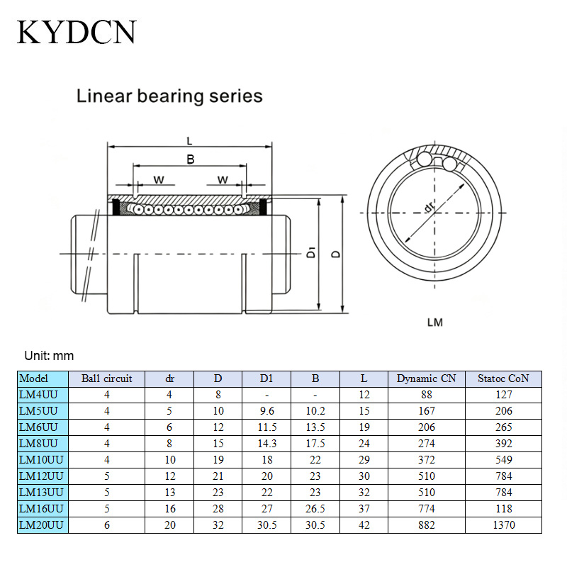 12pcs LM8UU LM3UU LM6UU LM10UU - đánh giá và giá Linear Rod 8Mm