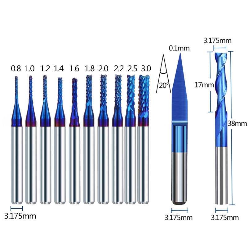 XCAN CNC Router Bit Cuối Cối X - đánh giá và giá End Mill Set